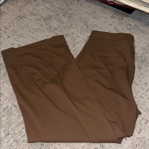 Halara Flex™ DayStretch High Waisted Pleated Work Straight Leg Pants Brown